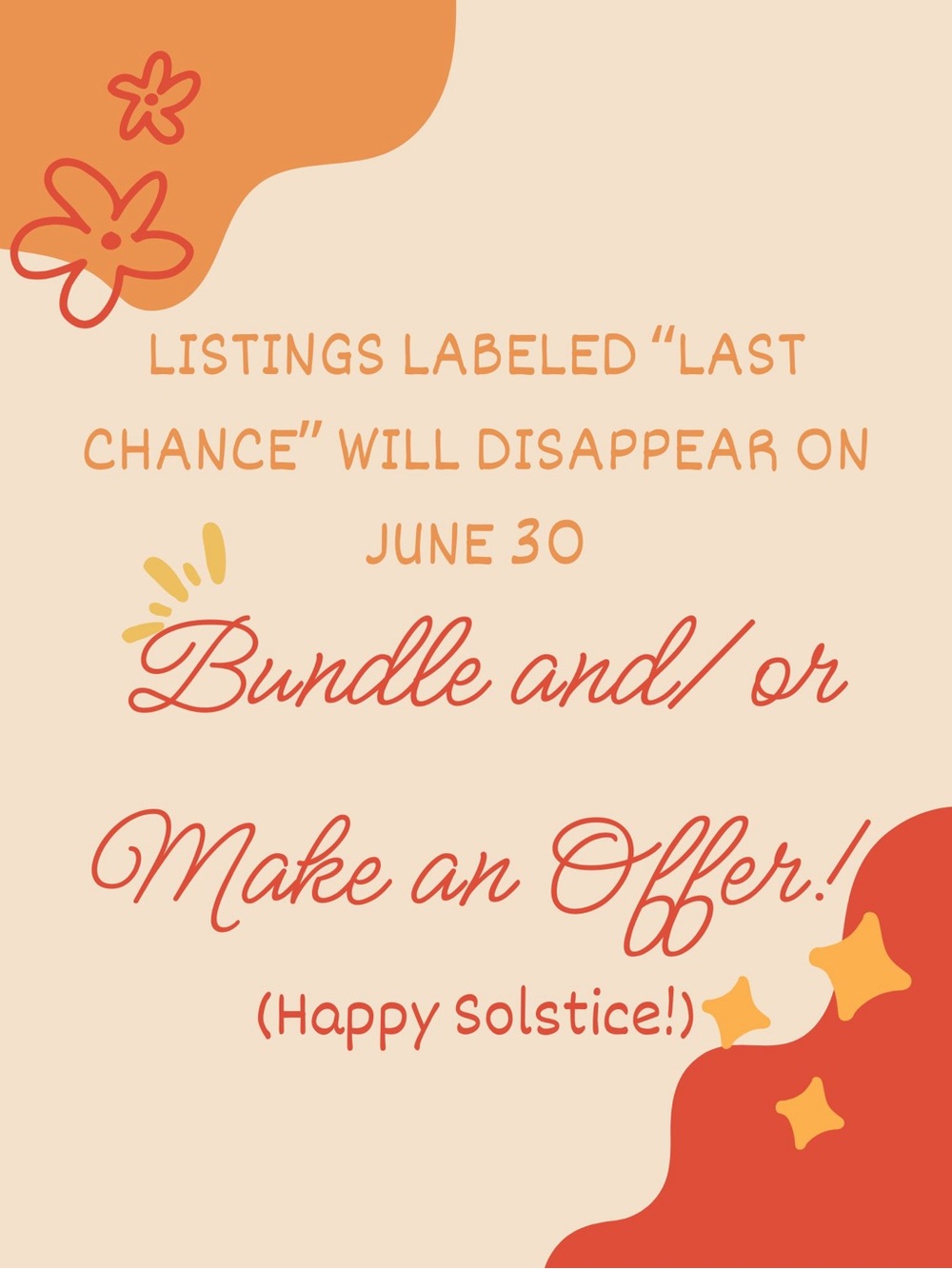 Solstice Celebration Sale 🌞🧡🌞